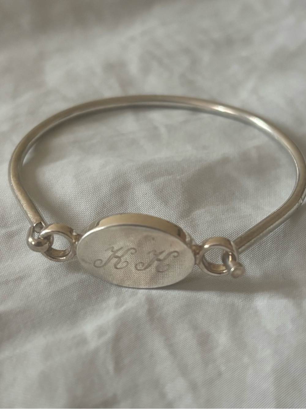 Vintage Inital 925 Silver Bracelet